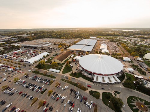 Aerial View of the Alliant Energy Center